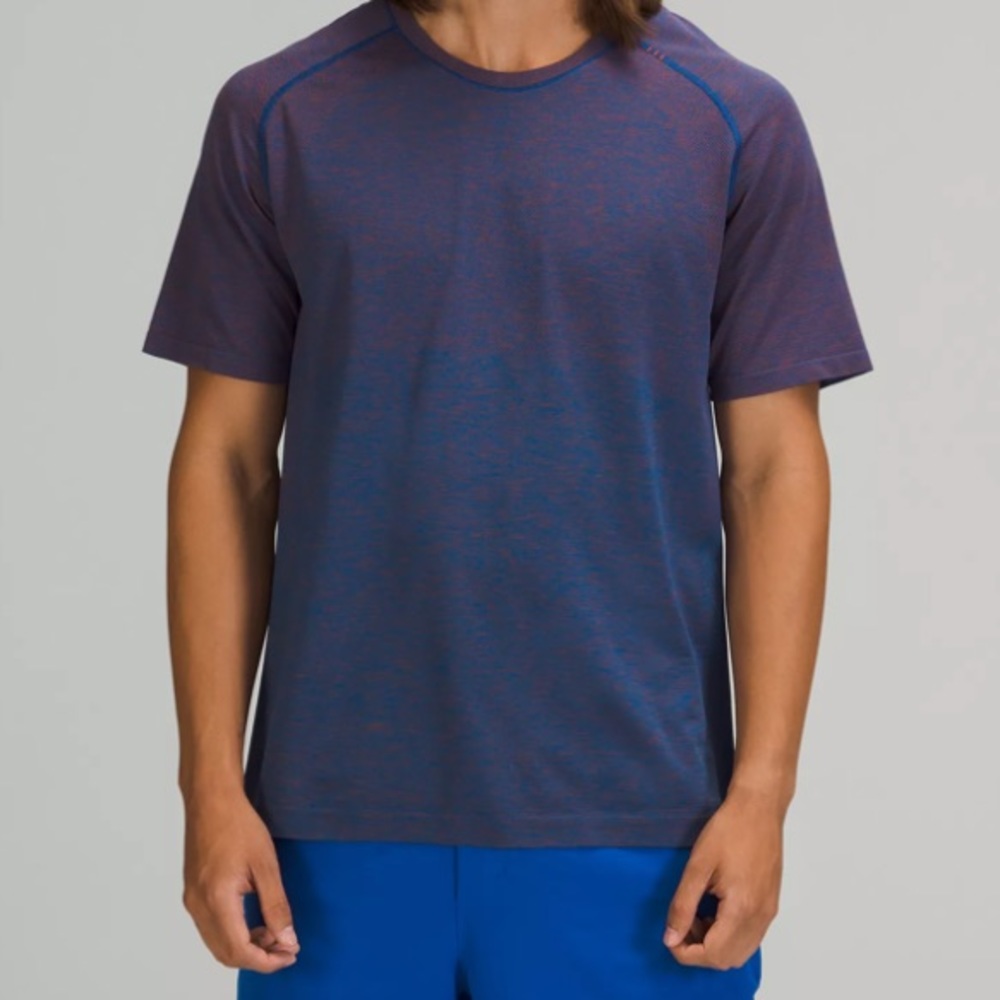 Lululemon Metal Vent Tech SS *Aztec Brick Symphony Blue